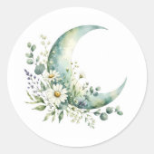 waterverf Botanische Bloemen Sticker (Voorkant)