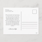 Waterverf Botanische Bloemenboog Foto Kerstmis Feestdagenkaart (Achterkant)