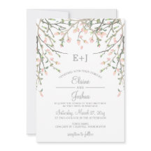 Waterverf Botanische Blush Pink Floral Weddenschap