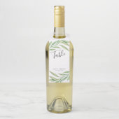 Waterverf Botanische boodschappentafel Flessenhanger (Op fles)