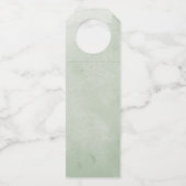 Waterverf Botanische boodschappentafel Flessenhanger (Achterkant)