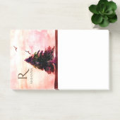 Waterverf Botanische Boom Roos Goud Abstract Post-it® Notes (Kantoor)