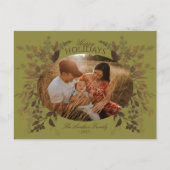 Waterverf Botanische Briefkaart Groen (Voorkant)