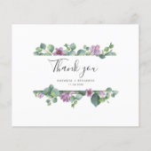 Waterverf Botanische bruiloft bedankkaart (Voorkant)