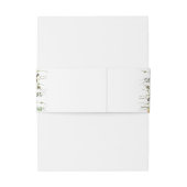 Waterverf Botanische bruiloft met wilde bloem Uitnodigingen Wikkel (Achterkant Voorbeeld)