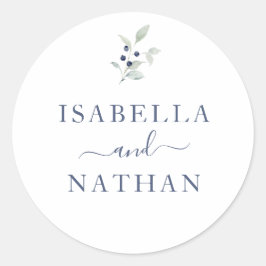 Waterverf Botanische bruiloft van de  van de Chile Ronde Sticker