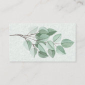 Waterverf Botanische Cherry Blossom diaper Raffle Informatiekaartje (Achterkant)