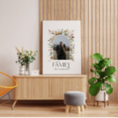 Waterverf botanische elegant voor familiefoto canvas afdruk