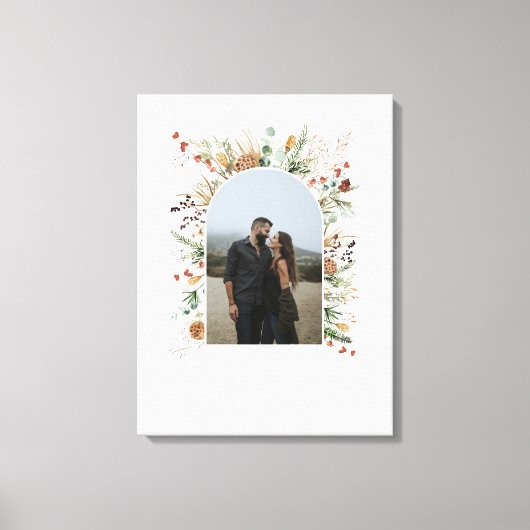 Waterverf botanische elegant voor familiefoto canvas afdruk (Voorkant)