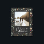 Waterverf botanische elegante moderne familiefoto canvas afdruk<br><div class="desc">Waterverf botanisch elegant canvas van familiefoto. Ideaal bruiloft,  verjaardag,  verjaardag of kerstcadeau</div>
