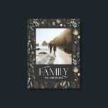 Waterverf botanische elegante moderne familiefoto canvas afdruk<br><div class="desc">Waterverf botanisch elegant canvas van familiefoto. Ideaal bruiloft,  verjaardag,  verjaardag of kerstcadeau</div>