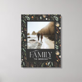 Waterverf botanische elegante moderne familiefoto canvas afdruk (Voorkant)