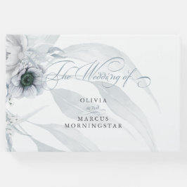 Waterverf Botanische en Florale in Dusty Blue Gastenboek