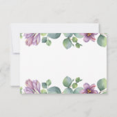 Waterverf Botanische Eucalyptusbruiloft Bedankkaart (Achterkant)