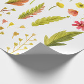 Waterverf Botanische Floral Cadeaupapier (Hoek)