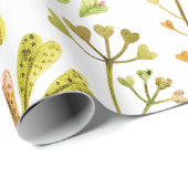 Waterverf Botanische Floral Cadeaupapier (Rol Hoek)