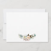 Waterverf Botanische Floral Calligrafie Save The Date (Achterkant)