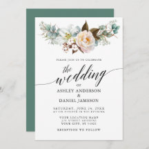 Waterverf Botanische Floral Calligraphy Wedding