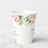 Waterverf Botanische Floral Eerste Heilige Communi Papieren Bekers (Links)