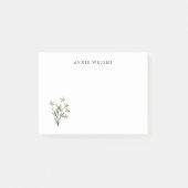 Waterverf Botanische Floral personaliseert Station Post-it® Notes (Voorkant)