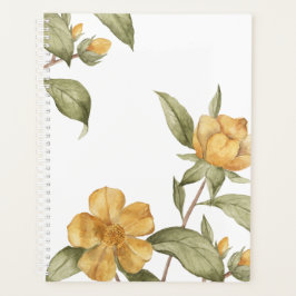 Waterverf botanische Floral Planner & Organizer