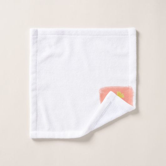 Waterverf Botanische Floral Vase Illustratie Bad Handdoek (Wasdoekje)