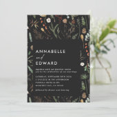 Waterverf botanische florale  kaart (Staand voorkant)