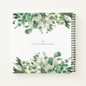 Waterverf Botanische Foliage Greenery Sketchbook Notitieboek (Achterkant)
