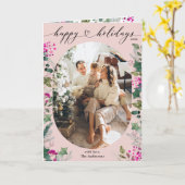 Waterverf botanische foto Happy Holiday Kaart (Gele Bloem)