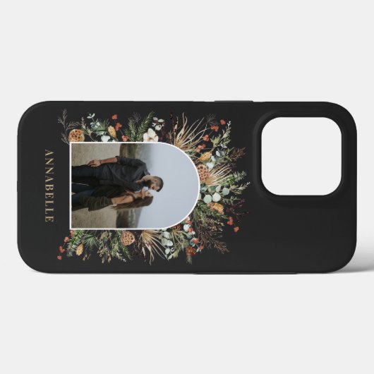 Waterverf botanische foto van de moderne folieboog Case-Mate iPhone case (Achterkant (horizontaal))