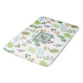 "Waterverf Botanische Gepersonaliseerde Badmat (Gekanteld)