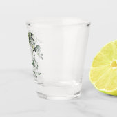 Waterverf Botanische Greenery Bachelorette Party Shot Glas (Rechts)