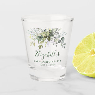 Waterverf Botanische Greenery Bachelorette Party Shot Glas