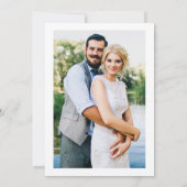 Waterverf Botanische Greenery Foto Rug Wedding Kaart (Achterkant)