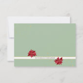 Waterverf Botanische Greenery Holiday Wedding RSVP Kaartje (Achterkant)
