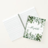 Waterverf Botanische Greenery Ivy Ferns Sage Notitieboek (Binnen)