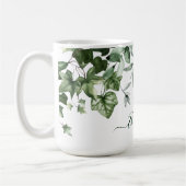 Waterverf Botanische Greenery Ivy Sage Ferns Grote Koffiemok (Links)