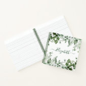 Waterverf Botanische Greenery Ivy Sage Ferns Notitieboek (Binnen)