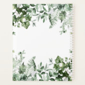 Waterverf Botanische Greenery Ivy Sage Ferns Planner (Achterkant)