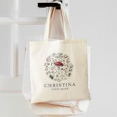 Waterverf Botanische Greenery Mushroom Bridesmaid Tote Bag