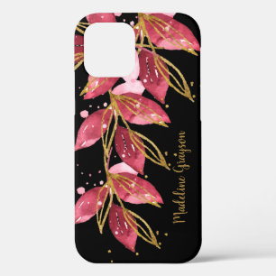 Waterverf Botanische Greenery Persoonlijke Naam Case-Mate iPhone Case