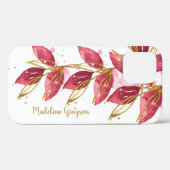 Waterverf Botanische Greenery Persoonlijke Naam Case-Mate iPhone Case (Achterkant (horizontaal))