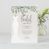 Waterverf Botanische Greenery Vrijgezellenfeest Kaart (Staand voorkant)