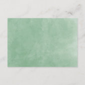 Waterverf Botanische Greenery Wedding RSVP Informatiekaartje (Achterkant)