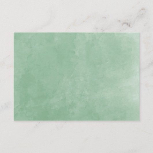 Waterverf Botanische Greenery Wedding RSVP Informatiekaartje (Achterkant)