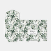 Waterverf Botanische groen bladeren bruiloft Bedankdoosjes (Uitgevouwen)