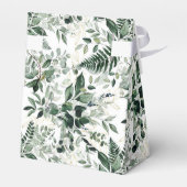 Waterverf Botanische groen bladeren bruiloft Bedankdoosjes (Achterkant)