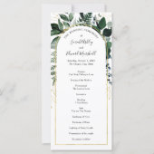 Waterverf botanische groen- en moderne boogprogram (Voorkant)