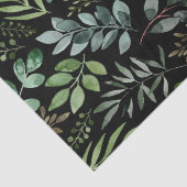 Waterverf Botanische groene bladeren Tissuepapier (Detail)