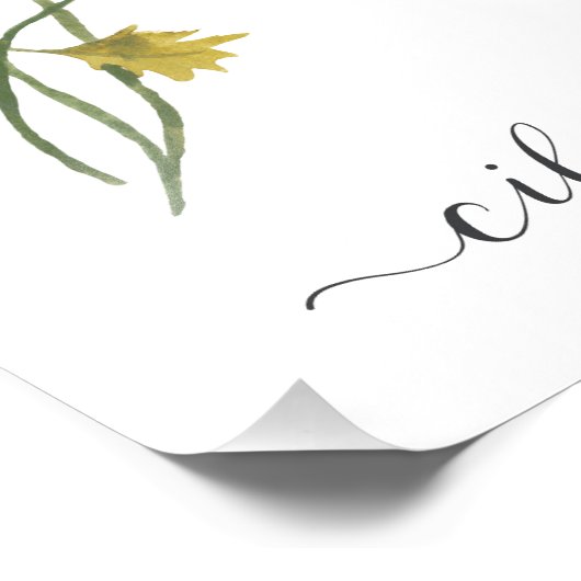 Waterverf Botanische Herb Print Cilantro Foto Afdruk (Hoek)